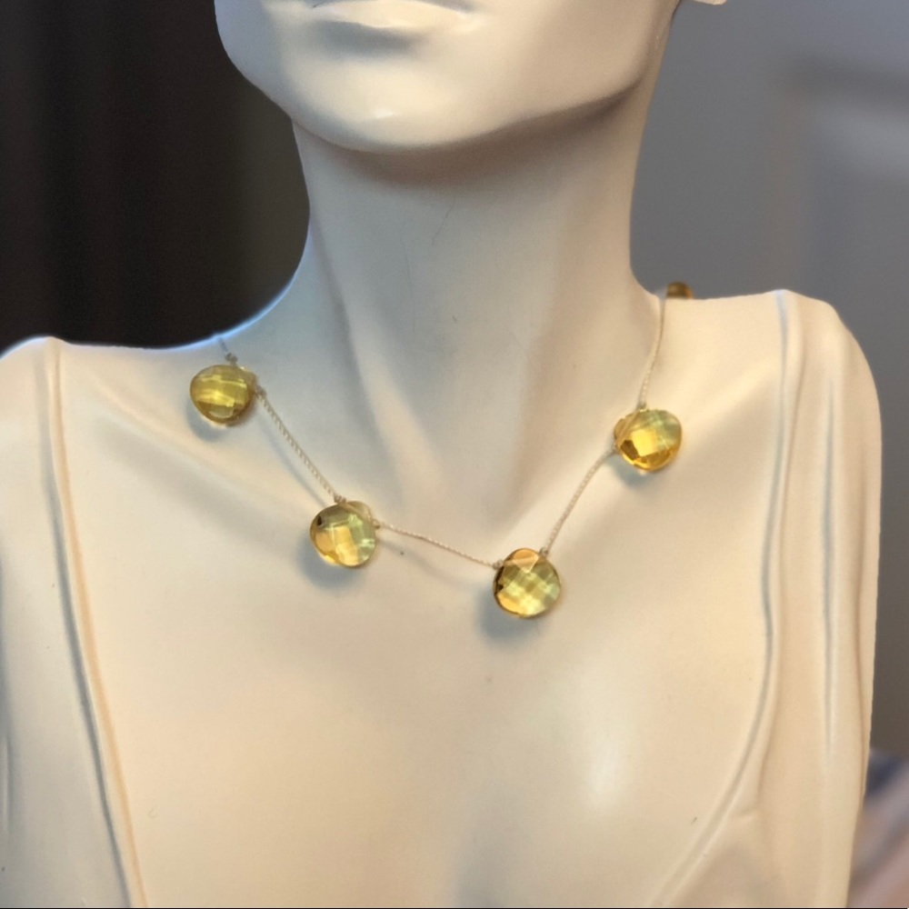 Citrine Crystal necklace